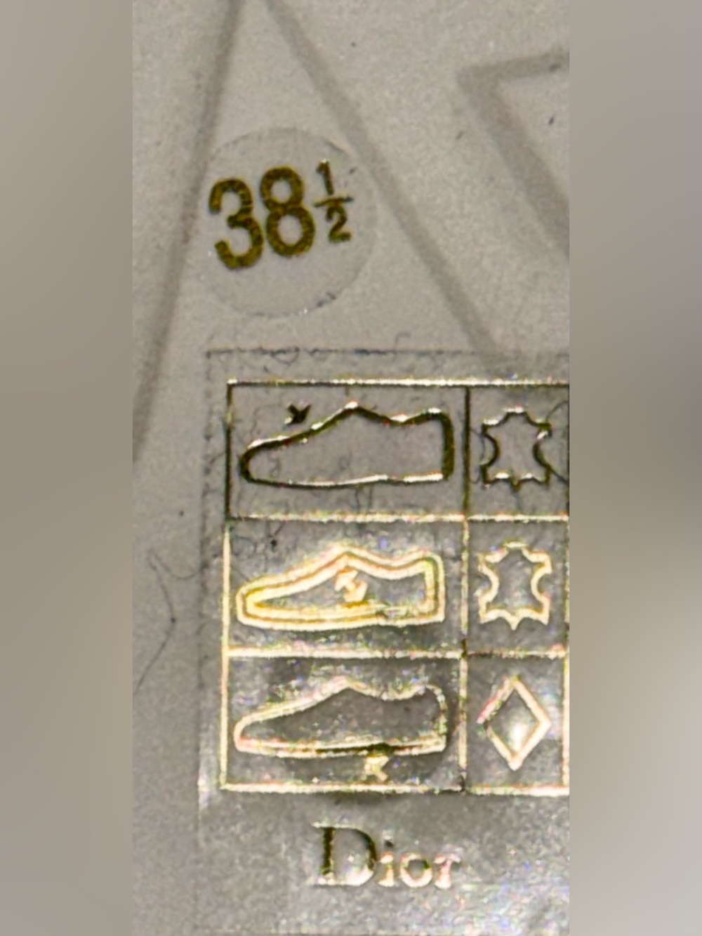 “DIOR OR “DIORACT SANDALS IN SILVER - Picture 9 of 10